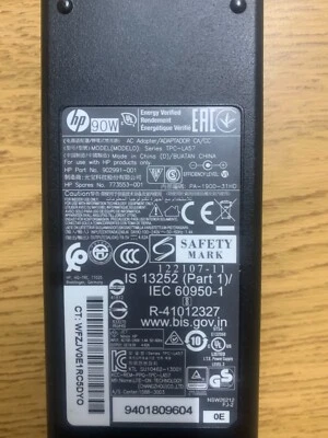 90W Genuine OEM HP Laptop Charger AC Adapter Power Supply 773553-001 902991-001 - Image 1 of 2