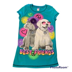 Beautees Girls Sz M tshirt Best Friends Peace Sign T Shirt - Picture 1 of 4