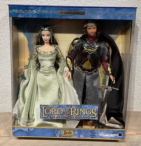 Lord of the Rings Arwen & Aragorn Barbie & Ken doll set NRFB Return of the King - Bild 1 von 10