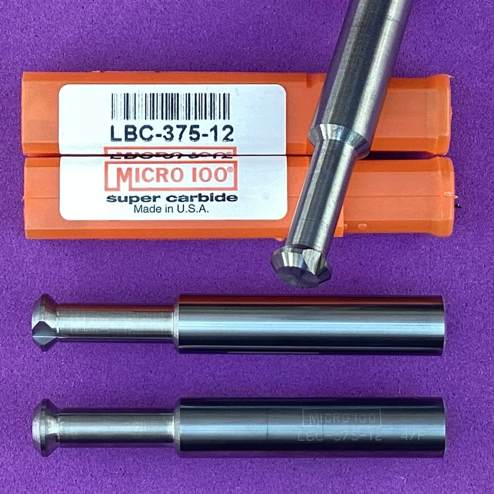 MICRO 100   LBC-375-12 Carbide Lathe Back Chamfer Tool 3/8" Shank 🎯Machinist - Image 1 of 1