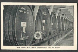 Ca 1928 PPC* ASTI CA COLONIA SVIZZERA WINE CAVEAU OTTIME CONDIZIONI - Foto 1 di 1