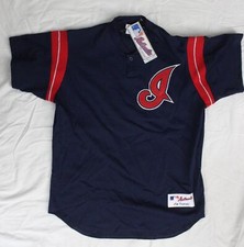 Cleveland Indians Mesh Small Tribe Navy Blue Jersey Sz. Large NWT