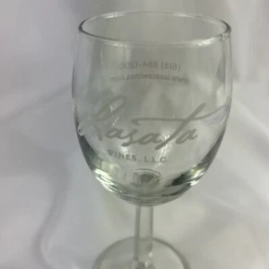 Lasata Wines Wine Glass Lawrenceville IL Taste Testing Souvenir 7” Goblet - Picture 1 of 5
