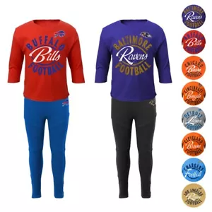 NFL Long Sleeve T-Shirt & Pants Set Infant Toddler Little Girls (12 Months-6X) - Foto 1 di 47