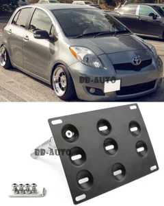For 07-11 Toyota Yaris Tow Hook Hole License Plate Frame Bracket Mount Holder - Foto 1 di 4