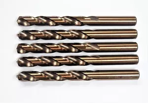 5PC 1/2" x 6" M2 HSS Drill Bit Full Grounded Titanium 500379A - Picture 1 of 4
