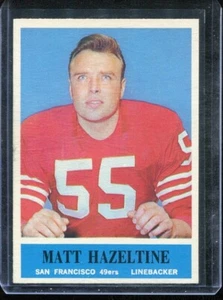 1964 Philadelphia Football # 160 Matt Hazeltine (NM) Near Mint - Picture 1 of 2