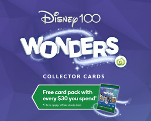 2023 Woolworths Disney 100 Wonders: Select Collector Cards or Full Set