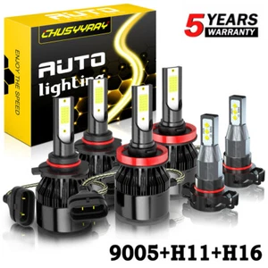 Combo 6x faros LED altos bajos antiniebla para Subaru XV Crosstrek 2013-2014 - Imagen 1 de 17