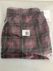 Croft & Barrow - Mens - Pajama Pants - 2XB Wine Plaid - Retails $30(APO-16) - Picture 1 of 5