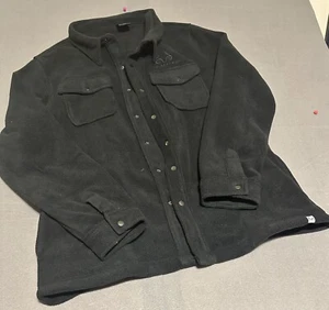 Realtree Fleece Shirt XL With Side Pockets Black - Picture 1 of 8