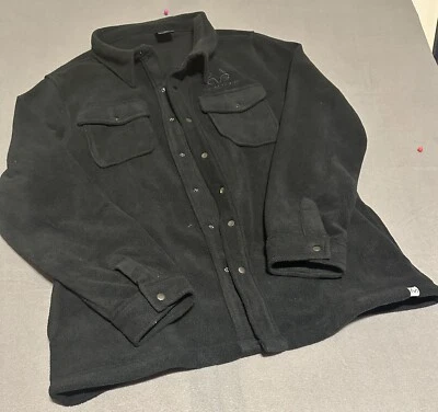 Realtree Fleece Shirt XL With Side Pockets Black - Image 1 of 4