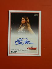 💋  WWE Eve Torres 2013 Topps Triple Threat Authentic Autograph Card Raw Diva