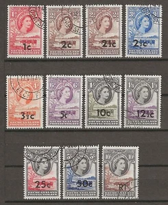BECHUANALANDIA 1961 SG 157/167b USADO - Imagen 1 de 1