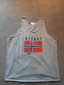 Disney Epcot World Showcase Norway Mens XXL sleeveless shirt Gray