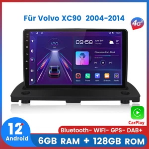 6+128GB Für Volvo XC90 2004-2014 Autoradio Android12 Carplay GPS NAVI BT FM DAB+ - Bild 1 von 12