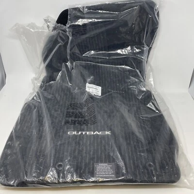 New Set Of 4 Subaru Outback 2015-2017 Carpet Floor Mats OEM Black J601SAL000 - Image 1 of 4