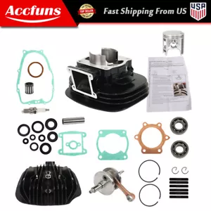 For Yamaha Blaster 200 Piston Cylinder Crank Motor Rebuild Gasket Seal Kit 66mm - Foto 1 di 21