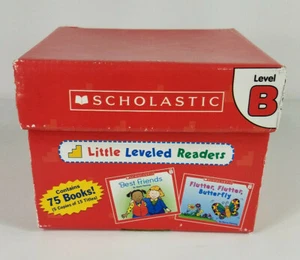 Scholastic Little Leveled Readers Level B 75 piece book set w/ box 2003 Complete - Imagen 1 de 9