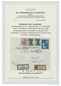 Geprüfter Reco Brief Portorichtig über Christkindl 1954 Prachtstück und ECHT - Picture 1 of 4