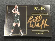 2015-16 Panini Black Autographs Gold Auto Jersey Number 1/1 Bill Walton 05/49 