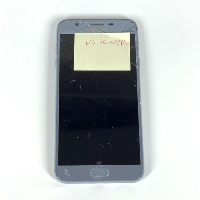 Samsung Galaxy J7 Top SM-J737P (Blue 16GB) CRACKED Screen - SOLD AS IS No Power - Image 1 of 4