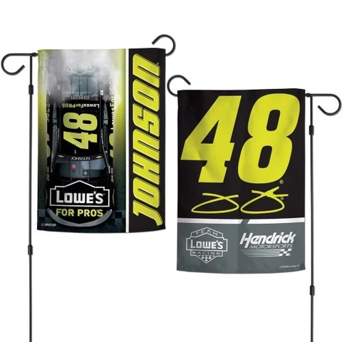 Jimmie Johnson Wincraft 2018 #48 Lowe's for Pros Double Sided 12x18 Garden Flag Cover