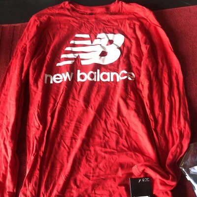 Camisa de manga larga New Balance para hombre talla pequeña nueva con etiquetas #177 Foto 1 de 4