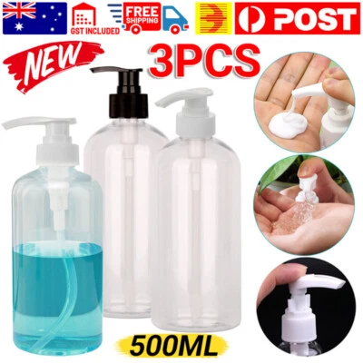 3PCS 500ml Soap Dispenser Shampoo Pump Bottles Cream Lotion Bottle Container NEW - image 1 of 4