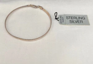 VINTAGE SU Bracciale Argento Sterling Italia 7" 3,7 Grammi - Foto 1 di 7