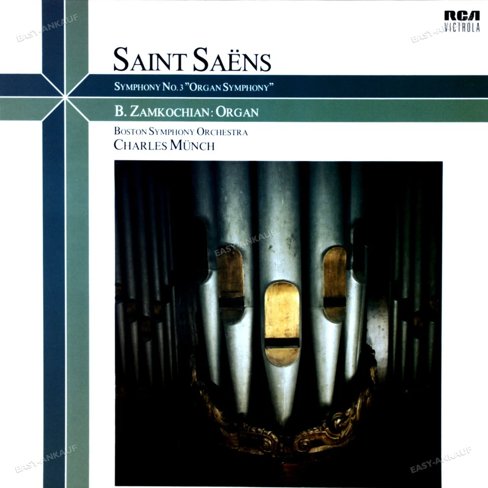 Saint-Saëns - Munch, Zamkochian - Symphony No. 3 ("Organ") LP 1981 . - Image 1 of 1