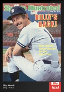 2021 TOPPS X SPORTS ILLUSTRATED CARD NEW YORK YANKEES BILLY MARTIN #51  - Picture 1 of 1