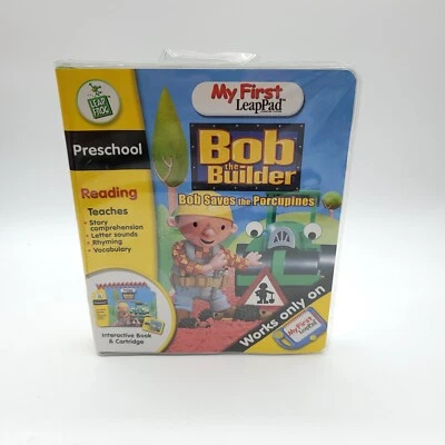My First LeapPad Bob the Builder Saves the Porcupines Book & Cartridge SEALED  - Image 1 of 4