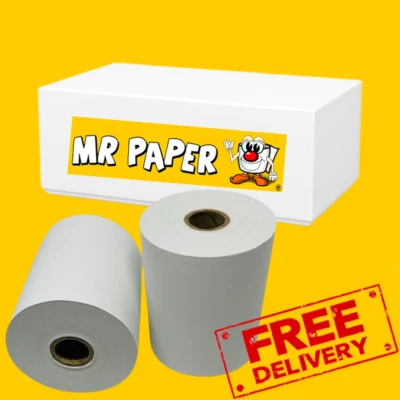 MR PAPER 58mm x 50mm Thermal Till Rolls - Box of 20 Rolls