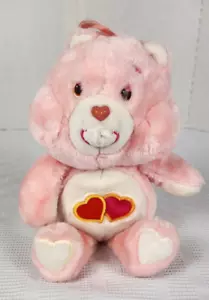Vintage Original Kenner 1983 Care Bears Plush Stuffed Love-a-Lot Bear 13 inch - Picture 1 of 8