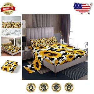Cozy Full Size Flower Print Bedding Set for Kids - Machine Washable Comfort - Picture 1 of 8