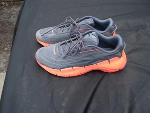 Reebok Unisex Zig Kinetica 2.5 Running Shoes Gray Orange Outsole Size 13 - Picture 1 of 11