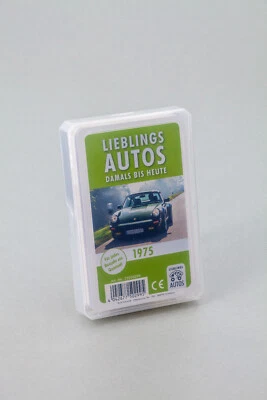 LIEBLINGS AUTOS Auto Quartett 1975 Baujahr Geburtsjahr 50. Geburtstag Geschenk Spielkarten Neu