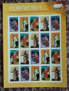 US Scott #5978-81, 2025 Forever, Powwows - Native American Culture. Pane of 20 S - Picture 1 of 1