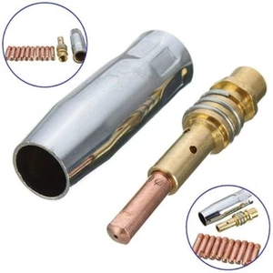 9pcs MIG Welder 15AK Binzel Torch/Gun Consumables Electrode Cups Tips 0.8x25mm - Imagen 1 de 10