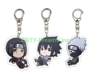 Set of 3 Naruto Anime Acrylic Keychain Kakashi, Itachi, Sasuke v2 - Picture 1 of 2