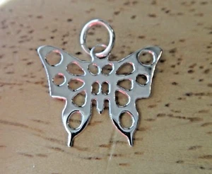 Ciondolo farfalla in argento sterling 17x15 mm taglio sottile!   - Foto 1 di 3