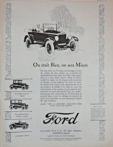 1926 FORD AUTOMOBILE PRESS ADVERTISEMENT ONT WAS WELL WE'LL BE BETTER - Picture 1 of 1