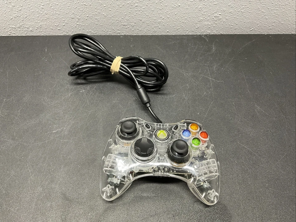 Xbox 360 Afterglow Wired Clear Controller Model PL-3702- RED - Image 1 of 4