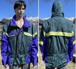 vtg 90s multi color THE NORTH FACE goretex ski jacket mountain guide lite men XL - Picture 1 of 20