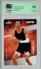 Jabari Smith Jr. 2022 Leaf Hype #76 White Blank Back #1/1 Rookie Card PGI 10