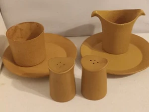 Bennington Potters salt pepper Yusuke Aida David Gil musterd tawny tavernware - Picture 1 of 18
