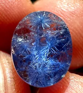 Rarissimo esemplare cristallo dumortierite blu NATURALE bellissimo 5,6 ct - Foto 1 di 13