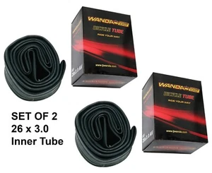 Pair of 26"x3 Bicycle Inner Tube Fat Tire American Schrader Valve Inner Tube - Picture 1 of 4
