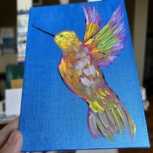 Hummingbird,bird,Painting On Canvas (5/7)
